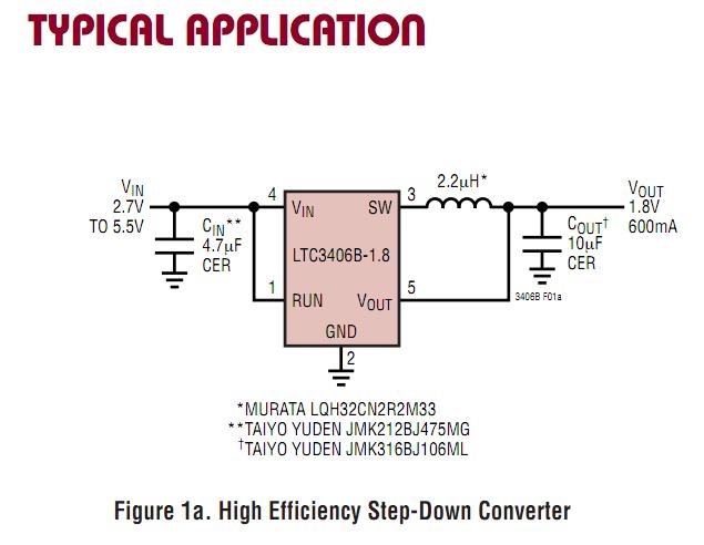 LTC3406BES5-1.5#TRPBF typical application