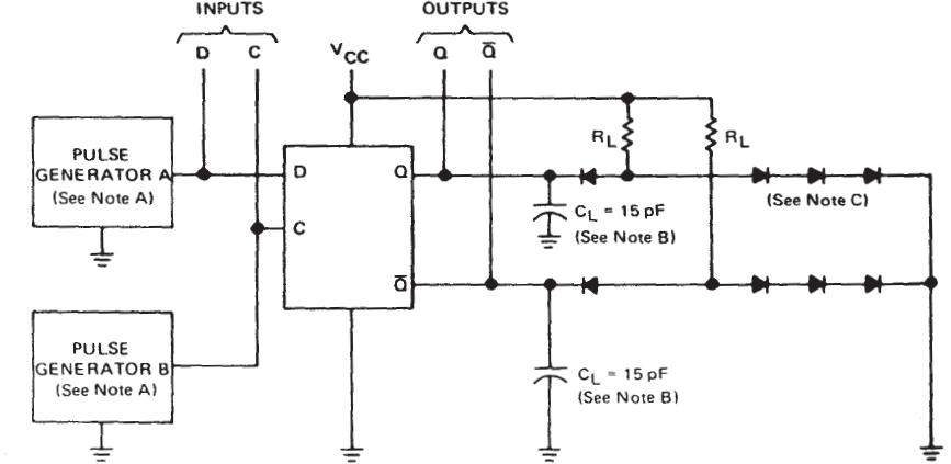 SN74LS75N circuit diagram
