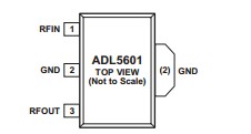 ADL5601ARKZ-R7 Pin Configuration
