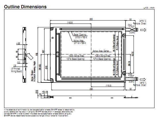 LQ10D41 outline dimensions