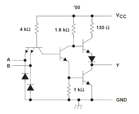 SN7400N circuit diagram