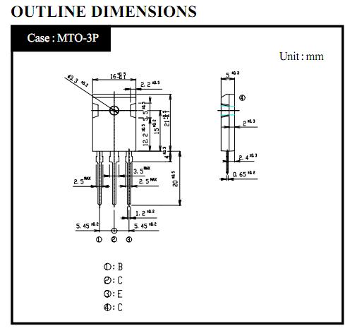 C4236 outline dimensions