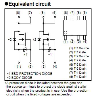 SP8K10S equivalent circuit