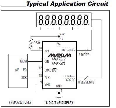 MAX7219CWG circuit diagram
