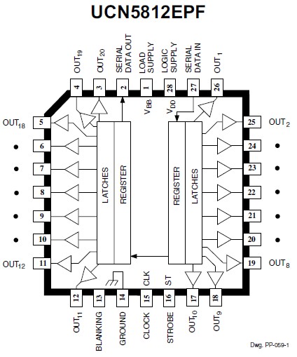 UCN5812EPFTR circuit diagram