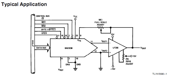 DAC1232LCJ circuit diagram
