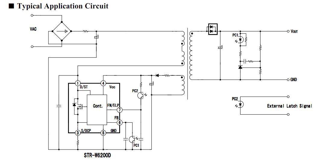 STRW6253 typical application circuit