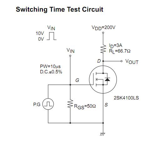 2SK4100 test circuit