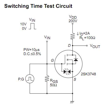 2SK3748 test circuit