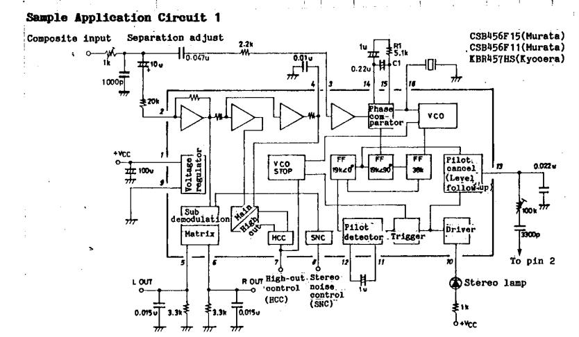 LA3433 application circuit