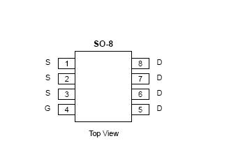 SI9424DY Pin Configuration