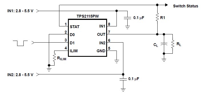 TPS2115PWR diagram