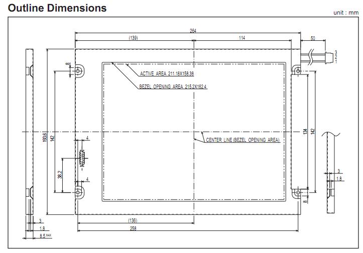 LM10V331 outline dimensions