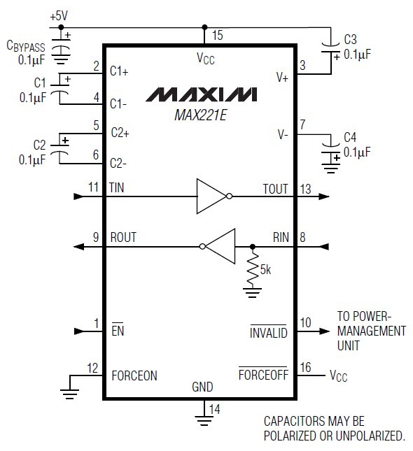 MAX222EWN diagram