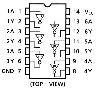 TC74HC14AFN diagram