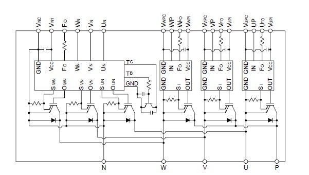 PM75RSA060 circuit diagram
