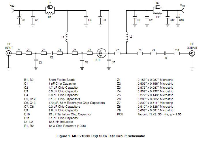 MRF21030L test circuit