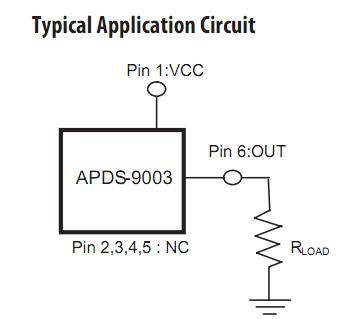 APDS-9003-021 typical application circuit