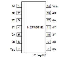 HEF4001BT circuit diagram