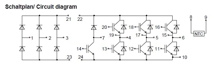 BSM35GP120 Circuit diagram