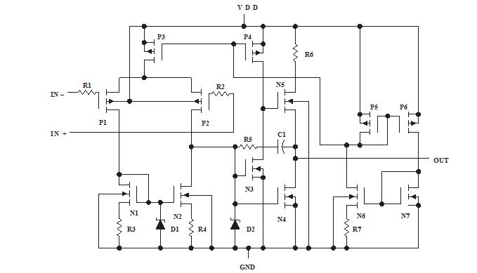 TLC272CP equivalent schematic