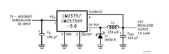 LM2575T-3.3 typical application