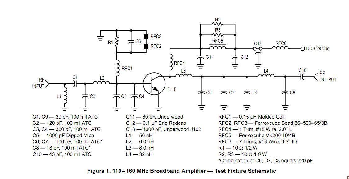 MRF317 test circuit