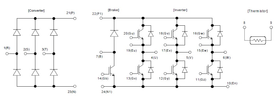 7MBR25SA120-50 circuit diagram