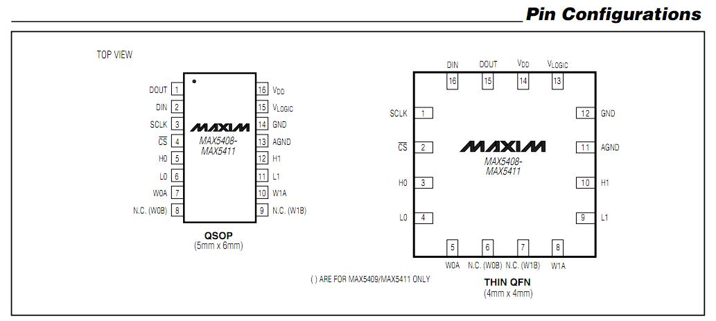 MAX5410EEE block diagram