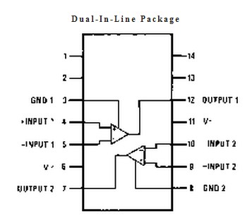 LM119J pin connection