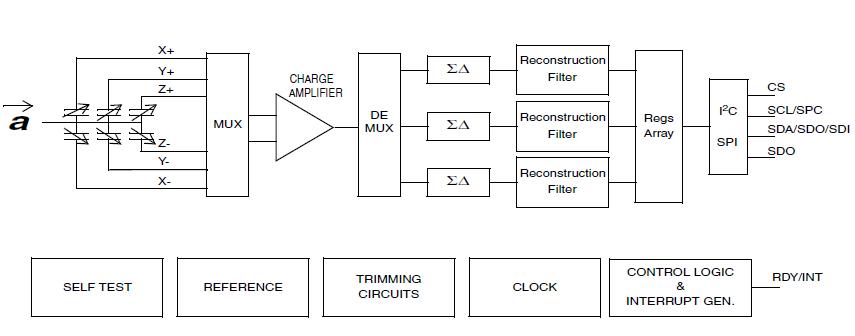 LIS3LV02DLTR block diagram