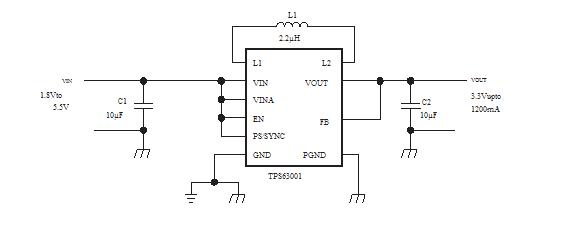 TPS63001DRCR circuit