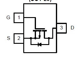 SI2304DS pin connection