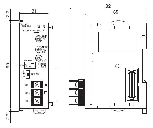 CJ1W-CLK21-V1 block diagram