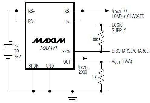 MAX471CPA circuit diagram
