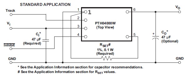 PTH04000WAZ circuit diagram