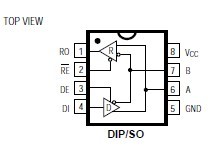 MAX487 circuit diagram