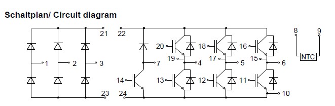 BSM35GP120 Circuit diagram