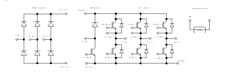 7MBR25SA120-50 equivatent circuit schematic