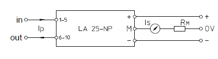 LA25-NP pin connection