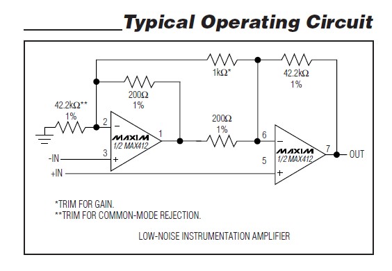 MAX414ESD circuit diagram