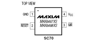 MAX6467US44D3+T Pin Configuration
