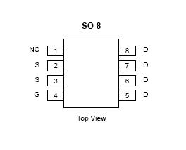 SI9400DY-T1 Pin Configuration