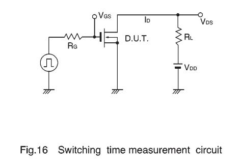 2SK2504 switching time measurement circuit