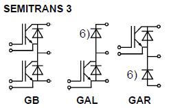 SKM150GB123D circuit diagram
