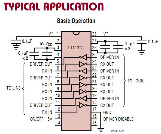 LT1132ACSW typical application