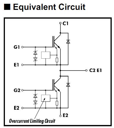 2MBI75N120 circuit diagram