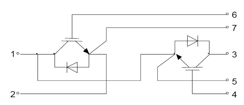 1MBI200SA-120 diagram