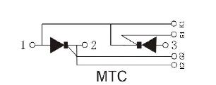 MTC1000A/1600V package dimensions