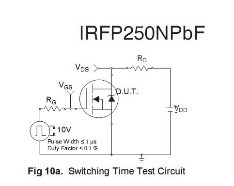 irfp250npbf test circuit